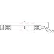 Apec Brake Hydraulic Hose Line Rear HOS3697