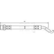 Apec Brake Hydraulic Hose Line Rear HOS3697