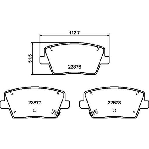 DON Rear Brake Pad Set PCP1797