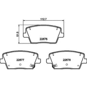 DON Rear Brake Pad Set PCP1797