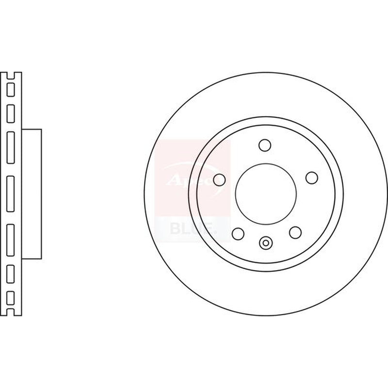 Apec 2 x Vented Rear Brake Discs SDK6790