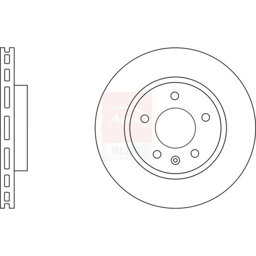 Apec 2 x Vented Rear Brake Discs SDK6790