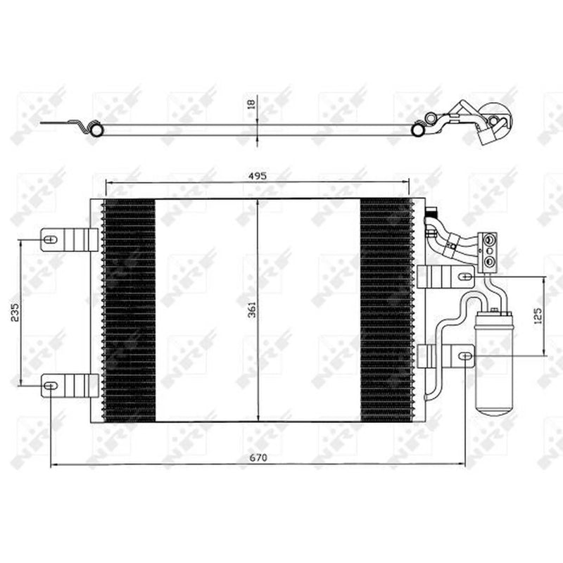 NRF Air Conditioning Condenser 35646