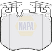 NAPA Front Brake Pad Set NBP1792
