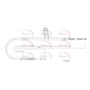 Apec Handbrake Cable Left Rear CAB1859