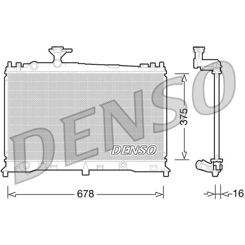 Denso Engine Radiator DRM44027