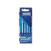 Faithfull Tile & Glass Drill Bit Set of 4 (3-6mm) - FAIGDSET4