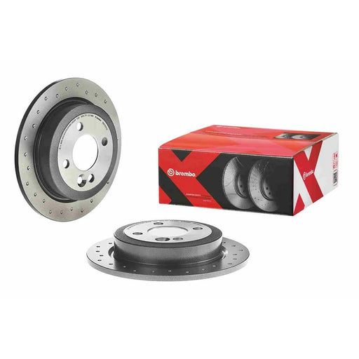 Brembo Xtra 2 x Perforated Rear Brake Discs 08.9163.1X