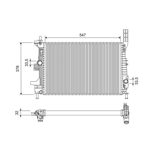 Valeo Engine Radiator 701675
