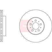 Apec 2 x Vented Front Brake Discs DSK3258
