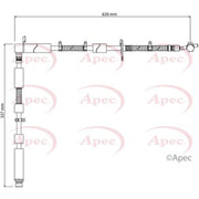 Apec Brake Hydraulic Hose Line Front Left HOS4175