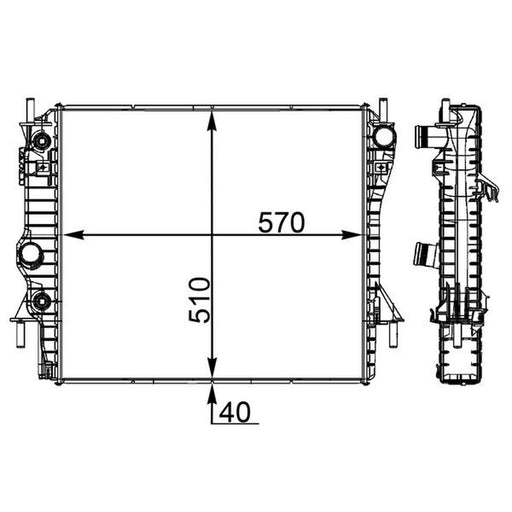 Mahle Engine Radiator CR 1965 000P