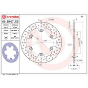 Brembo 2 x Rigid Front Brake Disc Brake Discs 68B407E9