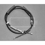 Borg & Beck Handbrake Cable Left Rear BKB2374