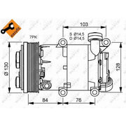NRF Air Conditioning Compressor 32410