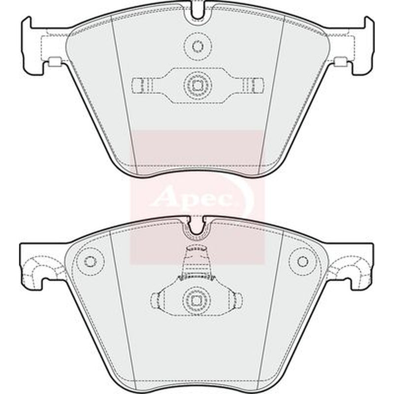 Apec Front Brake Pad Set PAD1750