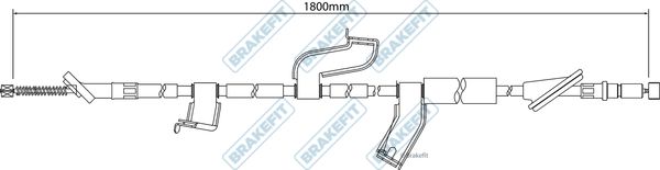 Apec Handbrake Cable Right Rear