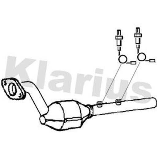 Klarius Catalyst Type Approved With Pipe Front 322062