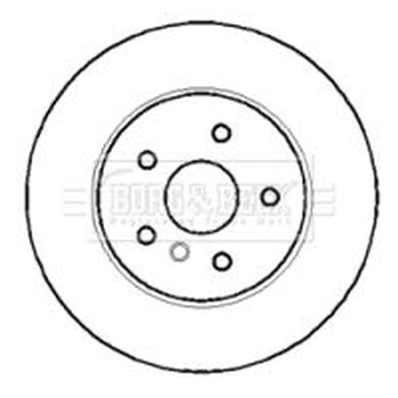 Borg & Beck 2 x Vented Front Brake Discs BBD5951S