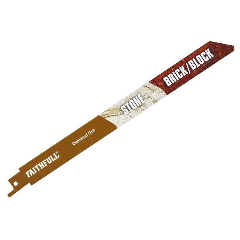 S1750RD Faithfull Diamond Grit Sabre Saw Blade 228mm - FAISBS1750RD