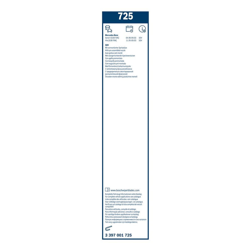 Bosch Eco Front Wiper Blade Set 650mm + 550mm — 725