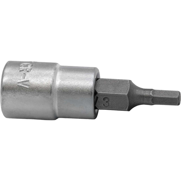 Sealey 1/4"Dr Hex Socket Bit 3mm (Micro Satin Finish)