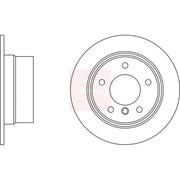 Apec 2 x Solid Rear Brake Discs DSK352