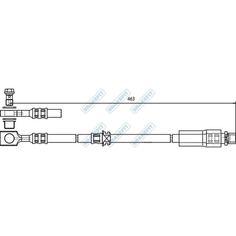 Apec Brake Hydraulic Hose Line Front BHO4231