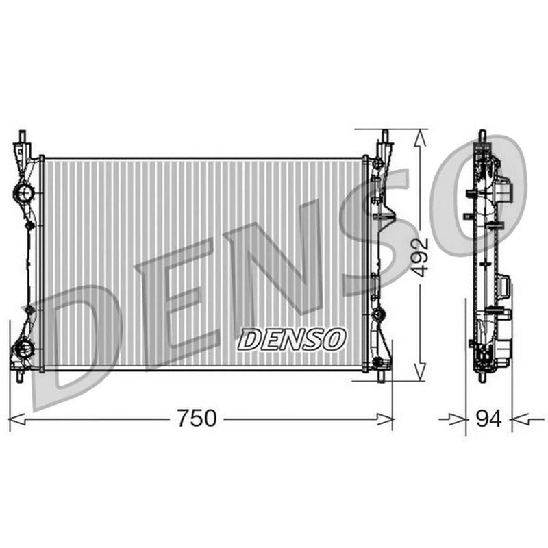 Denso Engine Radiator DRM09171