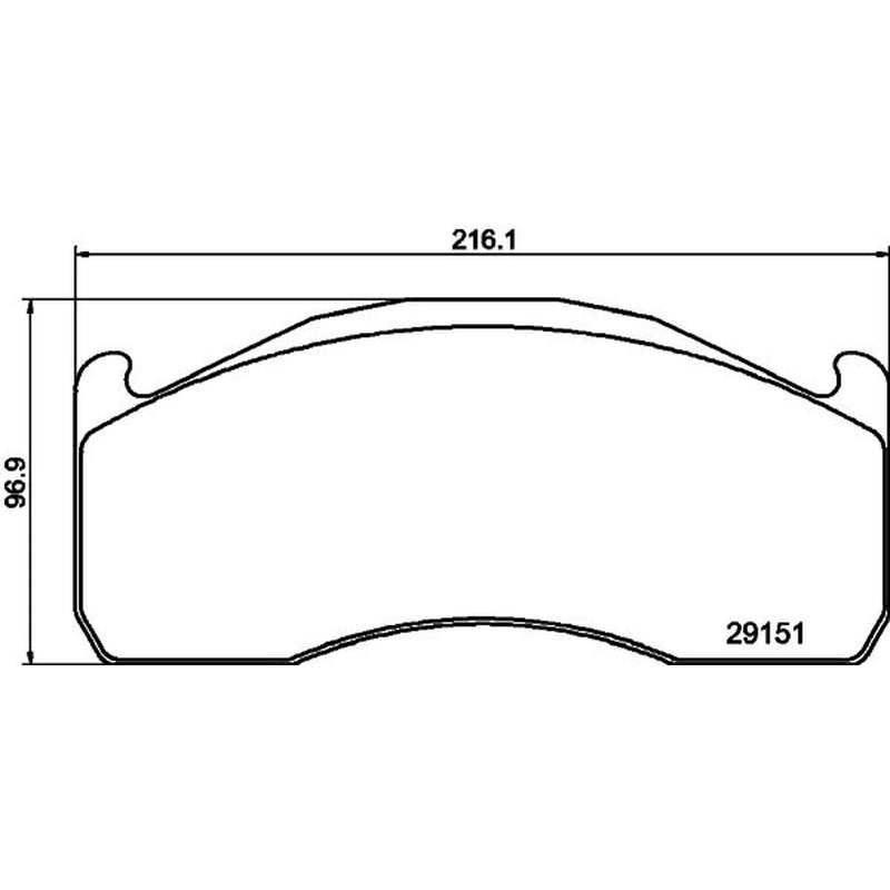 DON Rear Brake Pad Set CVP127K