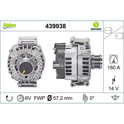 Valeo Car Alternator 12V 439938