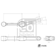 Febi Control/Trailing Arm Rear 176506