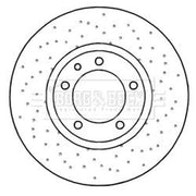 Borg & Beck 2 x Vented Front Brake Discs BBD6044S