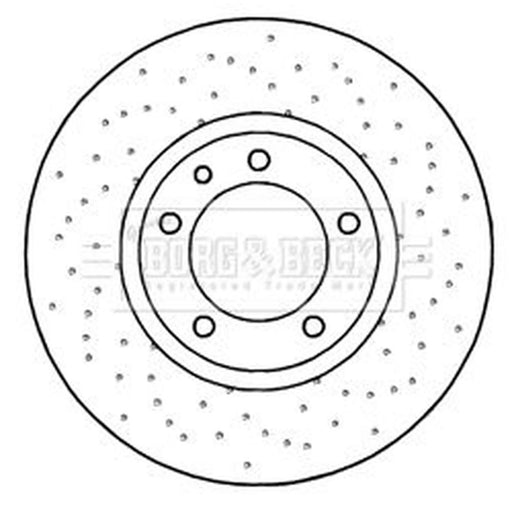 Borg & Beck 2 x Vented Front Brake Discs BBD6044S