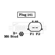 Borg & Beck Car Alternator 12V BBA2940