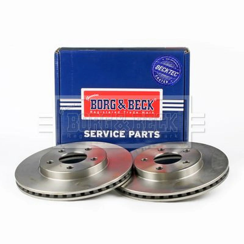 Borg & Beck 2 x Vented Front Brake Discs BBD4123