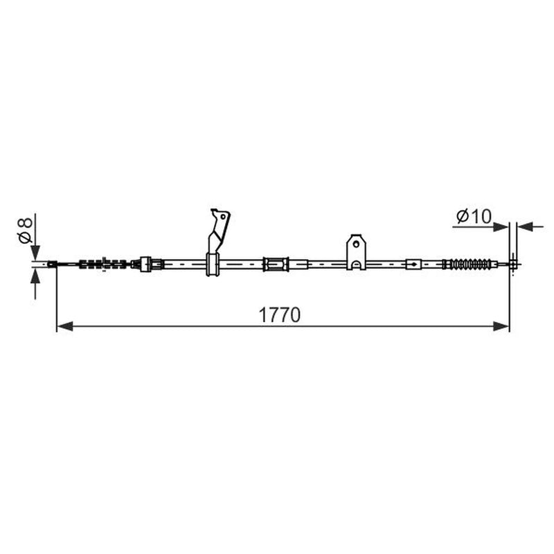 Bosch Handbrake Cable Rear 1 987 482 300