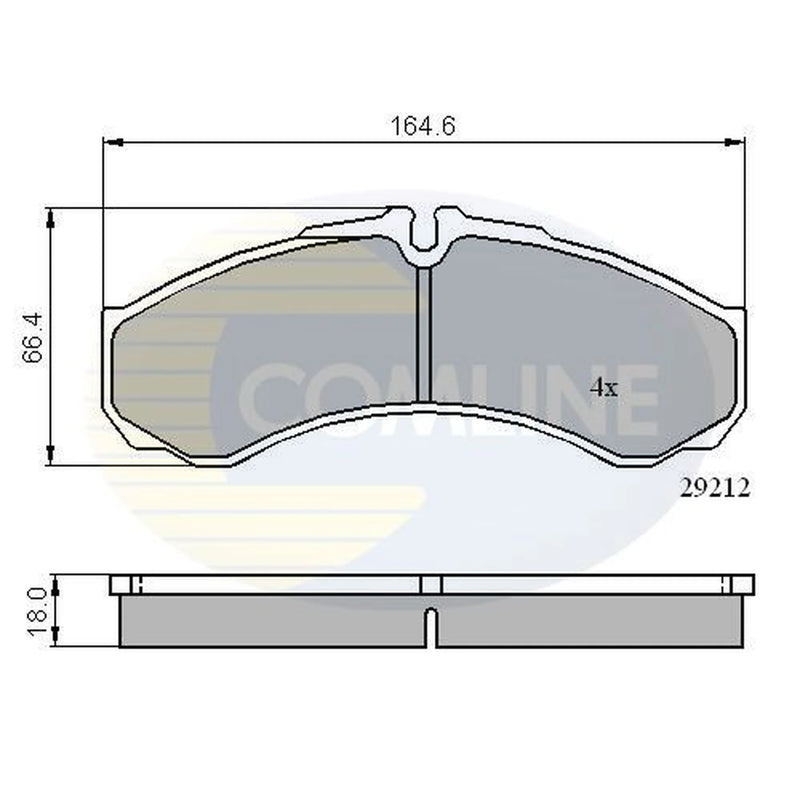 Comline 4 x Front Brake Pad Set CBP0909