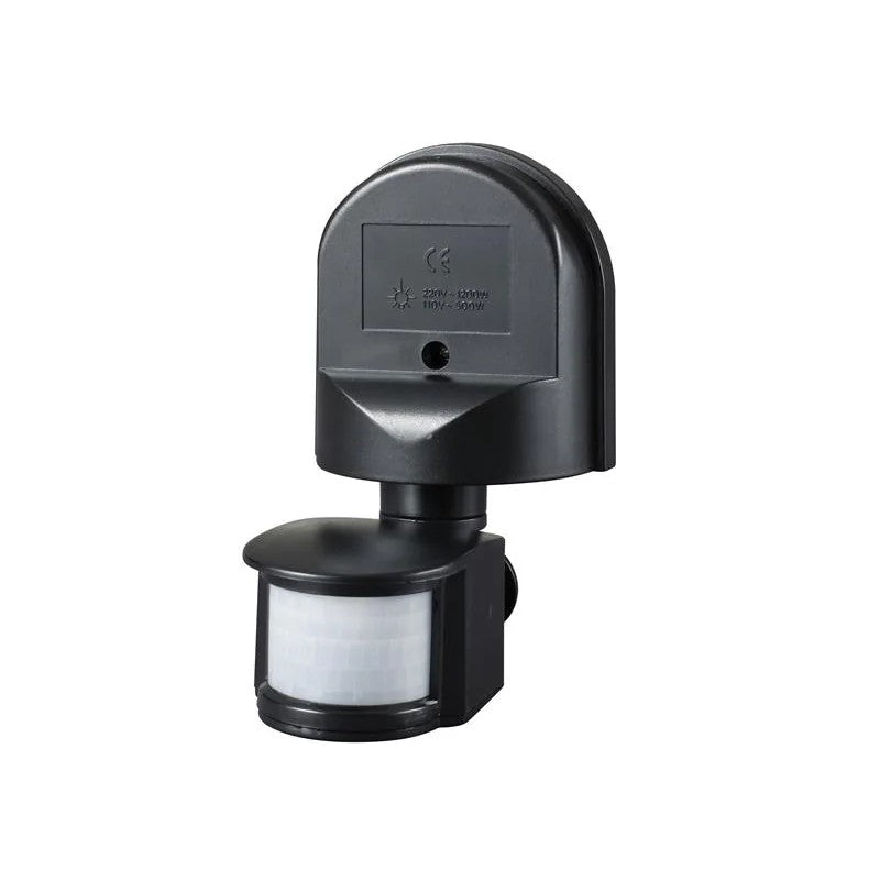 Meridian Lighting Wall Mounted PIR Motion Detector Black - PIR180BLK