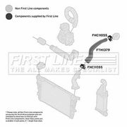 First Line Intercooler Turbo Charge Air Hose FTH1379