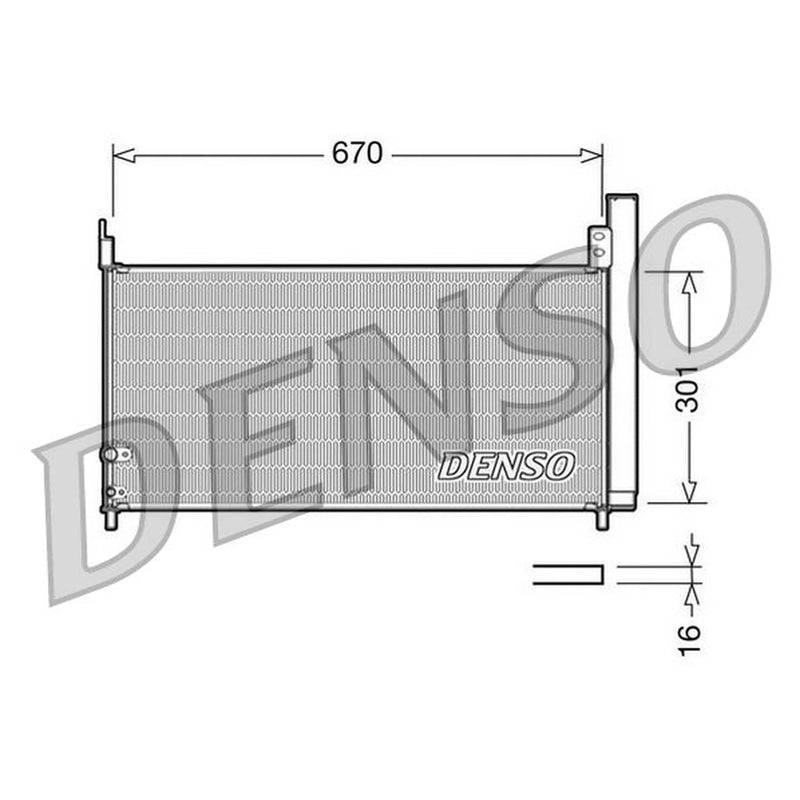 Denso Air Conditioning Condenser DCN50037