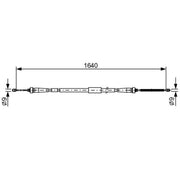 Bosch Handbrake Cable Right Rear 1 987 482 638