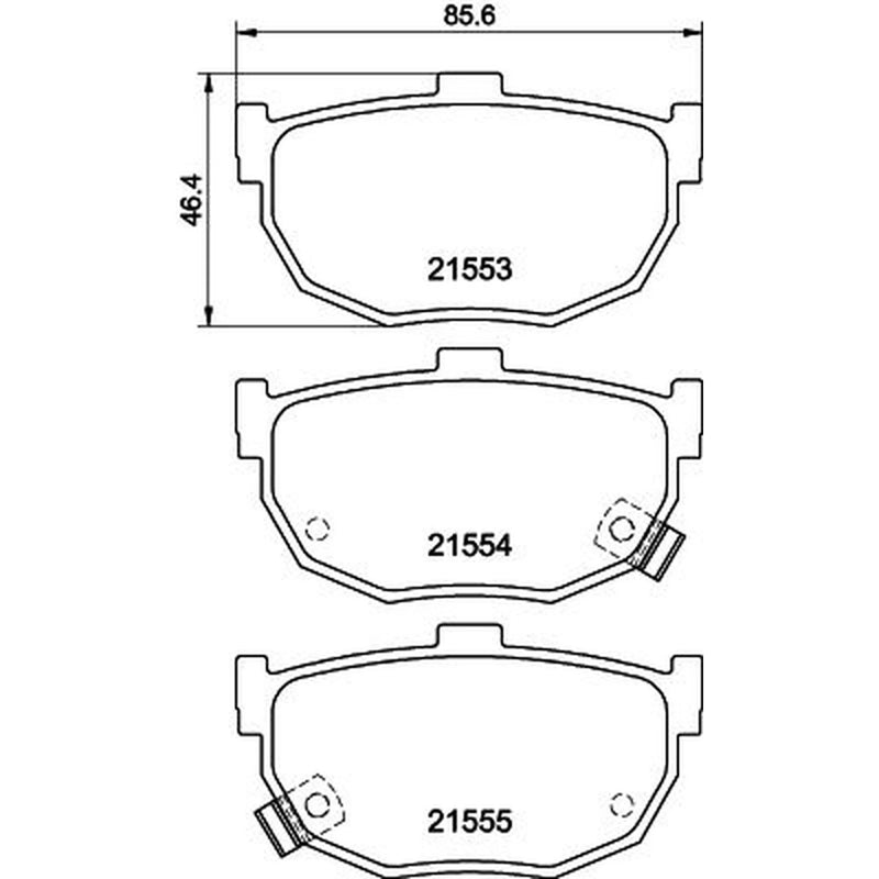 Mintex Rear Brake Pad Set MDB2352