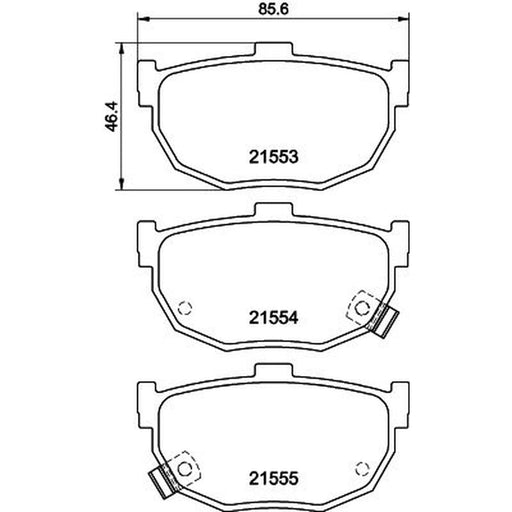 DON Rear Brake Pad Set PCP1203