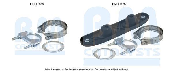 BM Catalysts FK11142C Soot/Particulate Filter Mounting Kit Fits Audi A3 Skoda VW BM - Town Parts