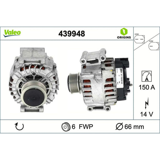 Valeo Car Alternator 12V 439948