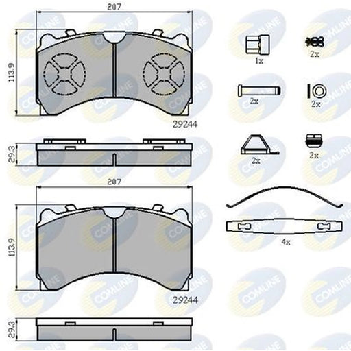 Comline 4 x Rear Brake Pad Set CBP9081K