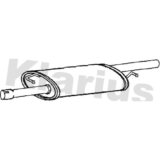 Klarius Box With Centre Pipe Centre VW619B