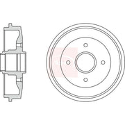 Apec Brake Drum Assembly Rear DRM9928