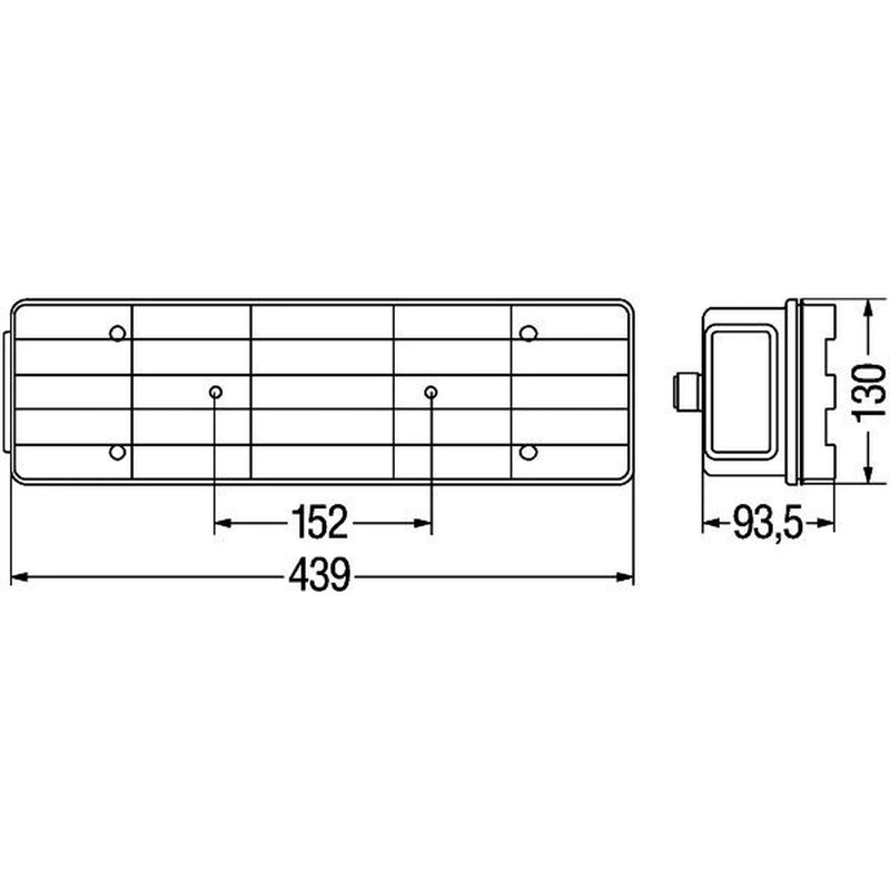 Hella Tail Light / Lamp C5W Right 2SK 340 101-011
